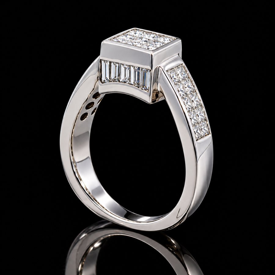 Clyde Duneier 2.0 ctw Diamond and 14K White Gold Ring