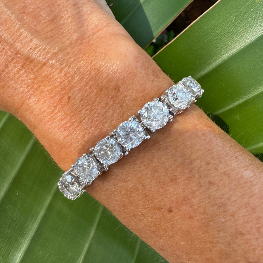 Diamond Tennis Bracelet 45.35cttw 14K White Gold