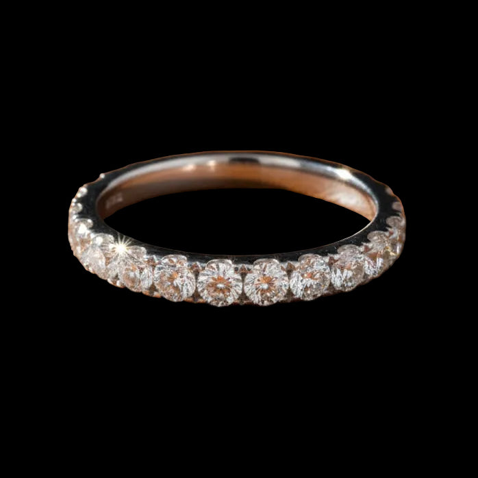 Maya Lianna 0.74 Ctw. Diamond and 14K White Gold Wedding Band