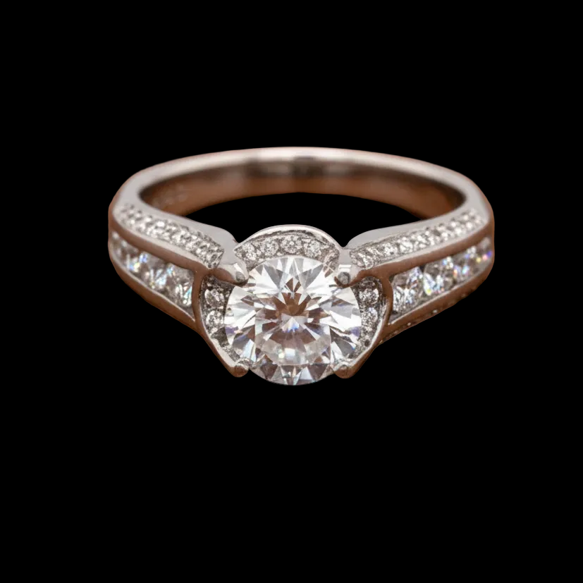 Verragio 1.33 ctw Diamond and 18K White Gold Semi Mount Ring