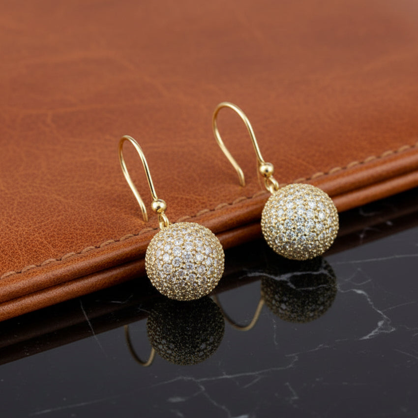 Effy Collection Diamond 3.43 cttw. Yellow Gold Earrings 15101