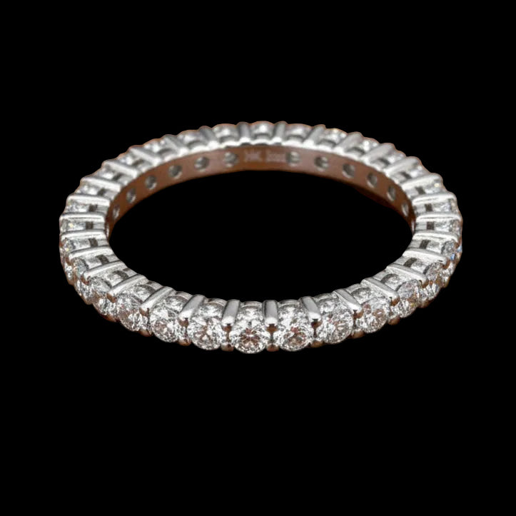 Maya Lianna 1.03 Ctw. Diamond and 14K White Gold Eternity Band