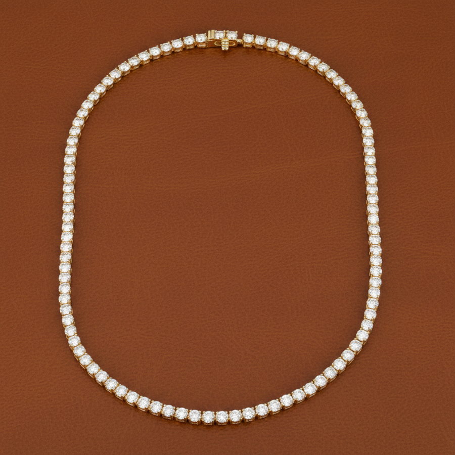 9.50cttw Diamond Anniversary Necklace 14K Yellow Gold