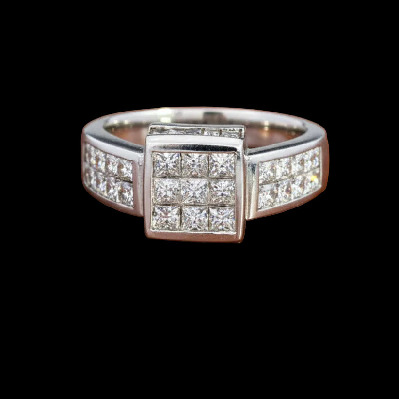 Clyde Duneier 2.0 ctw Diamond and 14K White Gold Ring