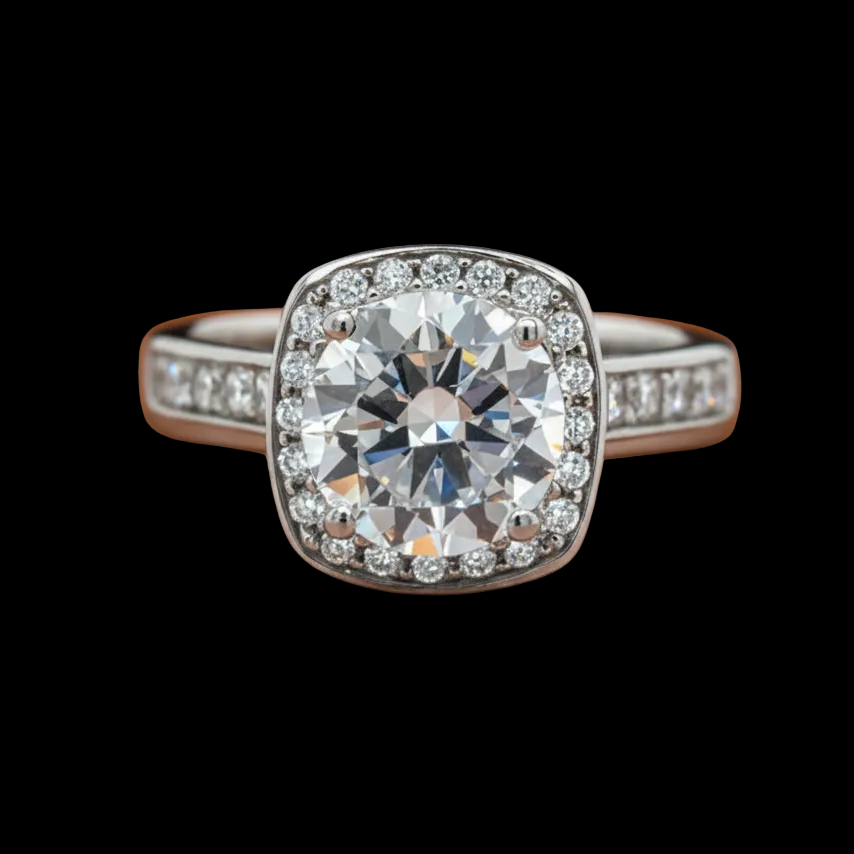 Designer Michael M 0.94 cttw Diamond 18K White Gold Semi Mount Ring