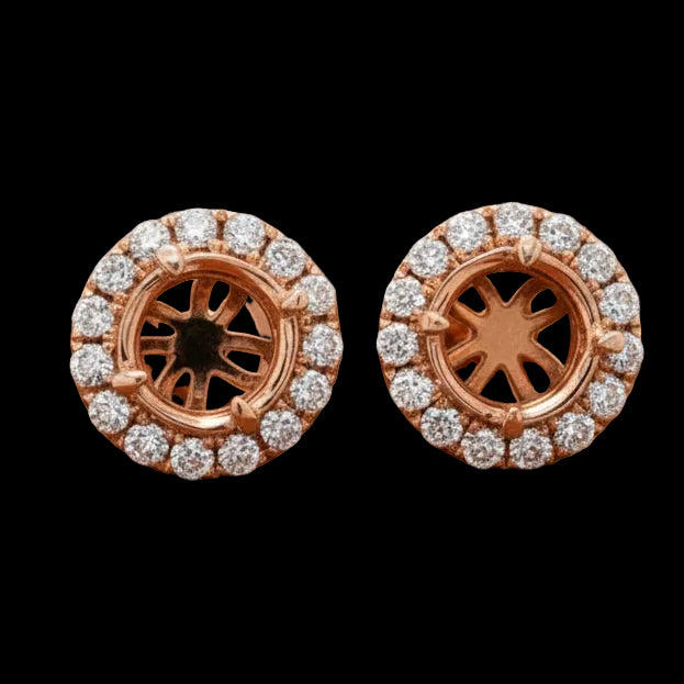 Maya Lianna Diamond and 14K Rose Gold Jacket for Earrings