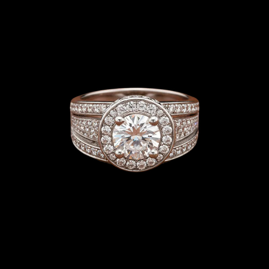 Michael M 1.54 cttw Diamond 18K White Gold Semi Mount Ring