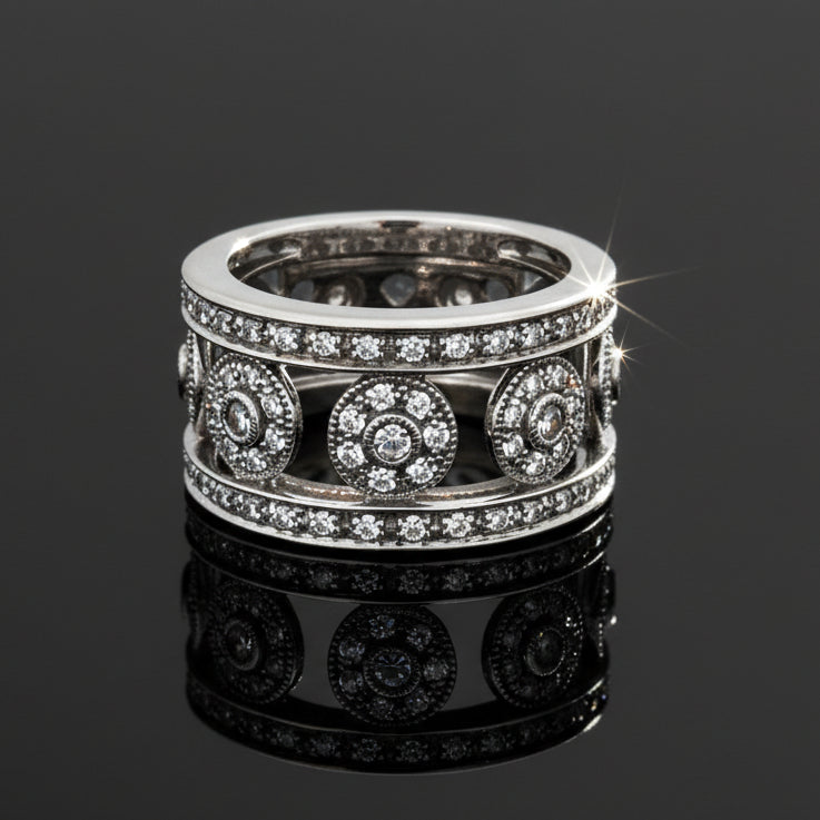 1.00cttw Diamond 18K White Gold Ring