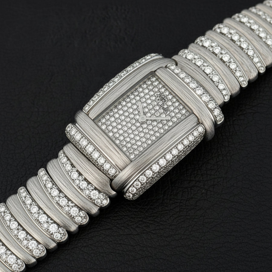 Vintage 1990's "Sabi" Henry Dunay 6.50cttw. Diamond Ladies Watch 18K White Gold