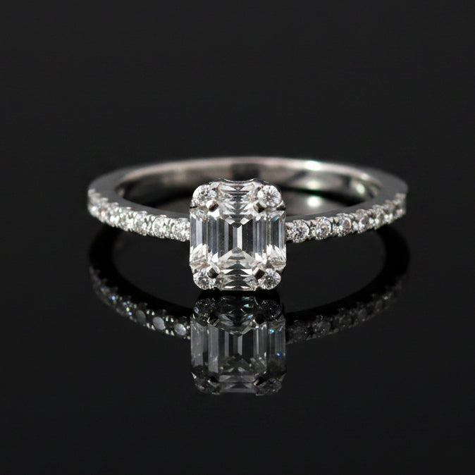 Contemporary Diamond & 14K White Gold Ring