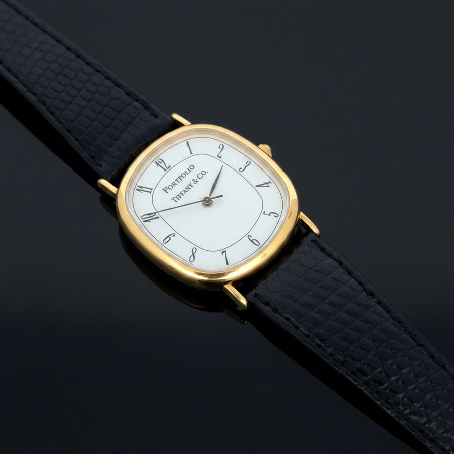 Estate Tiffany & Co. By Bechtel Gold Plated 30mm Wrist Watch