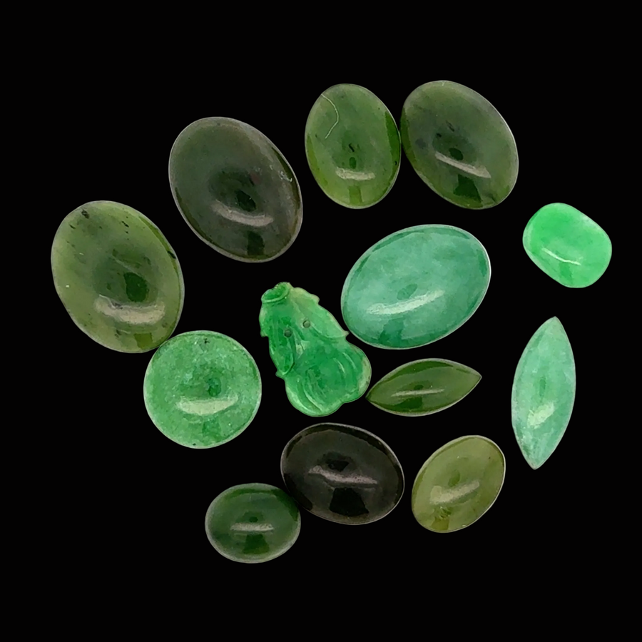 Estate 83.85cttw Jade Loose Collection